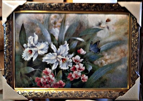 Гобеленовая картина "Цветы" (46 x 64 см) GB137