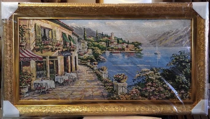 Гобеленовая картина с люрексом "Морское побережье" (50 x 90 см) GB154