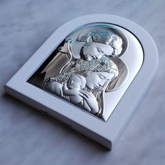 Икона серебряная Silver Axion "Святое Семейство" (11 x 13 см) EP3-188XBG-WH/S