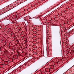 Комплект столовий "Анастасія" червоний (скатертина + 6 серветок) (190 x 140 см) 163-22-00anred