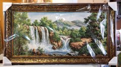 Гобеленовая картина "Горный водопад" (50 x 90 см) GB097, 50 x 90, от 51 до 100 см