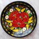 Тарелка с петриковской росписью цветочная (d-15 см) TR0262