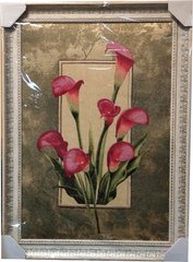 Гобеленовая картина "Цветы" (55 x 75 см) GB118, 55 x 75, от 51 до 100 см
