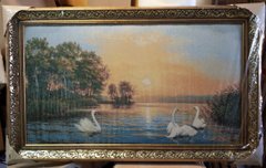 Гобеленовая картина "Лебеди" (60 x 96 см) GB129