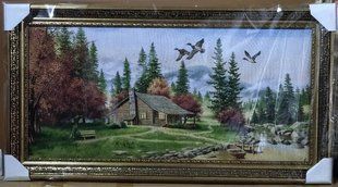 Гобеленовая картина "Охотничий домик" (48 x 88 см) GB015