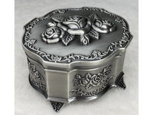 Шкатулка мельхиоровая для украшений (9 x 7 x 5 см) 314-8