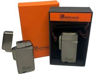 Газовая ветрозащитная зажигалка в подарочной коробке BROAD HL-403-Black