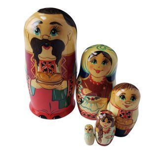 Матрешка "Украинец", 5 кукол (h-12,5 см) MU106