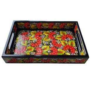Піднос з петриківським розписом (29 x 19 x 4,5 см) VP0137