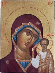 Ікона на дереві Богородиця Казанська (21 x 28 см) ID027