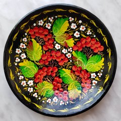 Тарелка с петриковской росписью цветочная (d-15 см) TR0263
