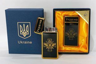 Запальничка в подарунковій упаковці Україна (Гостре полум'я) HL-124-4