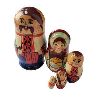 Матрешка "Украинец", 5 кукол (h-10,5 см) MU115