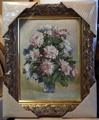 Гобеленова картина "Ваза з квітами" (31 x 38 см) GB136