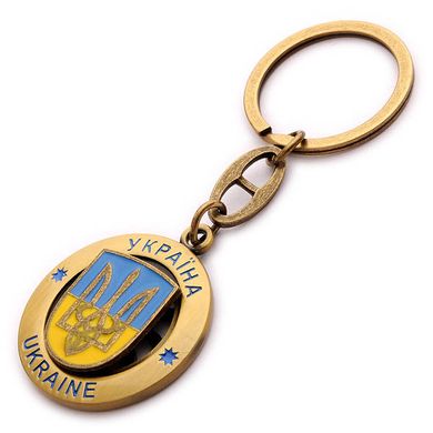 Брелок с украинской символикой "Тризуб" KM-162