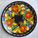 Тарелка с петриковской росписью цветочная (d-20 см) TR0385