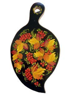 Дошка з петриківським розписом (33 x 19 x 1,5 см) TR0306-2