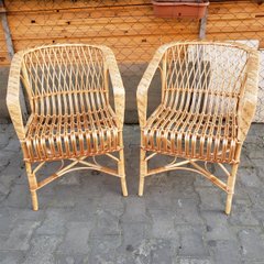 Набір: 2 крісла плетених з лози (65 x 60 x 80 см) VL017