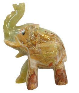 Фігурка з оніксу "Слон" (13 x 4 x 9 см) FO0138