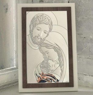 Ікона срібна Valenti Свята Родина (21 x 32 см) L240.5