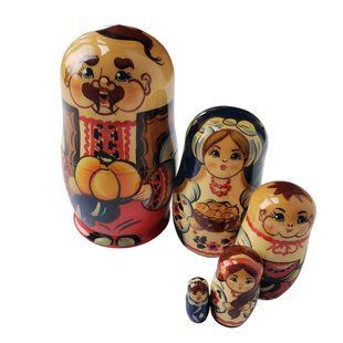 Матрешка "Украинец", 5 кукол (h-10,5 см) MU116