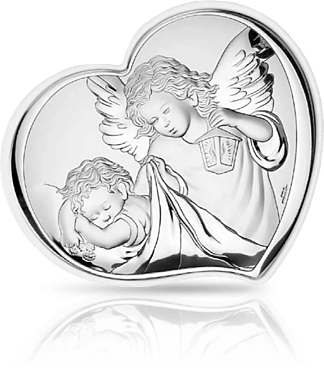 Икона серебряная Valenti Ангел-хранитель (6 x 8 см) 81258 1L