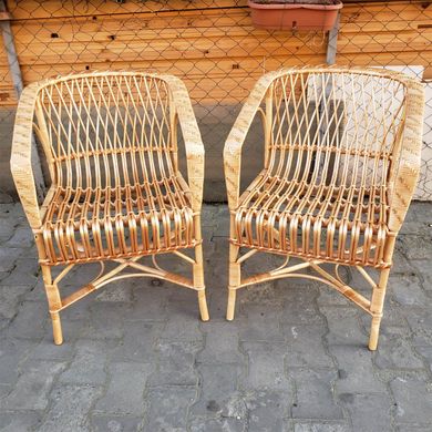 Набор: 2 кресла плетеных из лозы (65 x 60 x 80 см) VL017