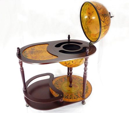 Глобус-бар со столиком 42 см сфера, коричневый (81 x 51 x 91 см) 42004R