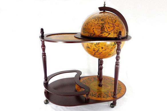 Глобус-бар зі столиком 42 см сфера, коричневий (81 x 51 x 91 см) 42004R