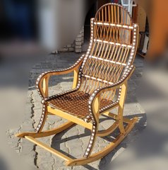 Крісло-качалка 015 розбірне з лози (115 х 65 х 140 см) KK003_1