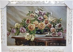 Гобеленова картина "Ваза з квітами" (45 x 63 см) GB055