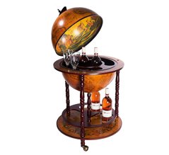Глобус-бар напольный на 3 ножки 42 см сфера, коричневый (50 x 50 x 90 см) 42001R