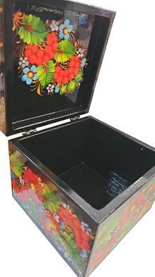 Шкатулка з розписом квадратна (14 x 14 x 11 см) SK0467
