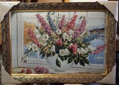 Гобеленовая картина "Цветы" (46 x 64 см) GB139