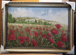 Гобеленовая картина "Полевые маки" (45 x 63 см) GB056