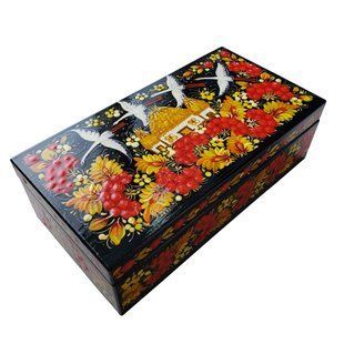 Шкатулка з розписом прямокутна (21 x 11 x 7 см) SK0376