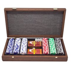 Покерний набір на 300 фішок в футлярі Manopoulos (39 x 22 см) 088-6002POK