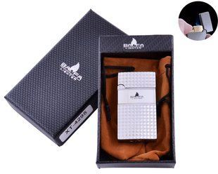 Запальничка в подарунковій коробці BAOFA (Турбо полум'я) 4295 Silver