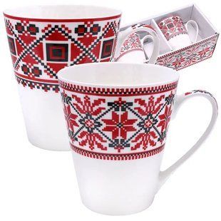 Набір 2 чашки "Вишиванка" (300 мл) 117-2001