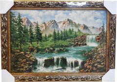 Гобеленова картина "Гірський водоспад" (45 x 63 см) GB058