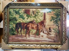 Гобеленовая картина "У охотничьего домика" (49 x 67 см) GB099