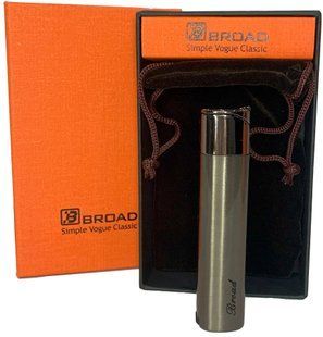 Газовая зажигалка ветрозащитная в подарочной коробке BROAD HL-543-Black