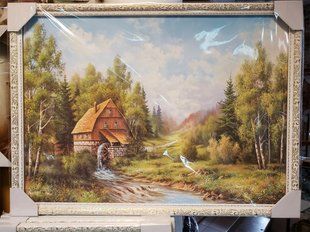 Картина-репродукция "Водяная мельница" (55 x 75 см) RP0136