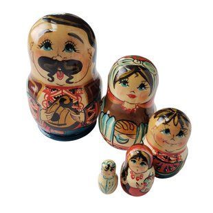 Матрешка "Украинец", 5 кукол (h-8,5 см) MU120