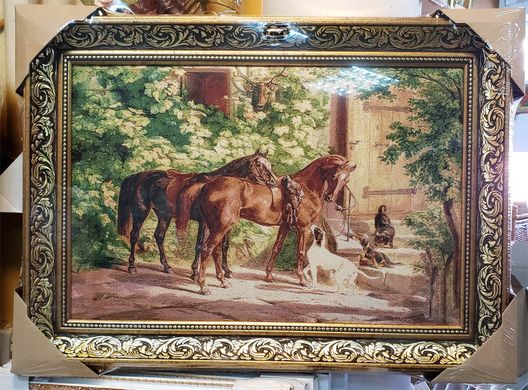 Гобеленовая картина "У охотничьего домика" (49 x 67 см) GB099