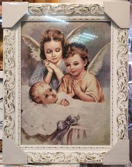 Гобеленовая икона Ангел-хранитель (36 x 46 см) B115, 36 x 46, до 50 см