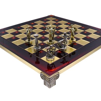 Шахматы "Римляне" красные Manopoulos (36 x 36 см) 088-0502S