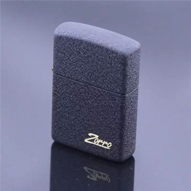 Зажигалка бензиновая "ZORRO Limited Edition" черная матовая HL-289