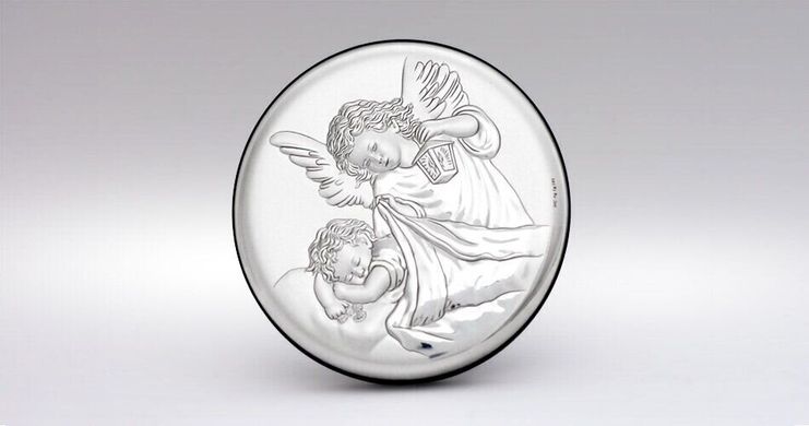 Ікона срібна Valenti Ангел-охоронець (11 x 11 см) 18023 2XL