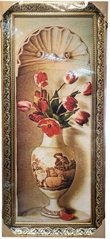 Гобеленова картина "Антична ваза з тюльпанами" (50 x 110 см) GB101